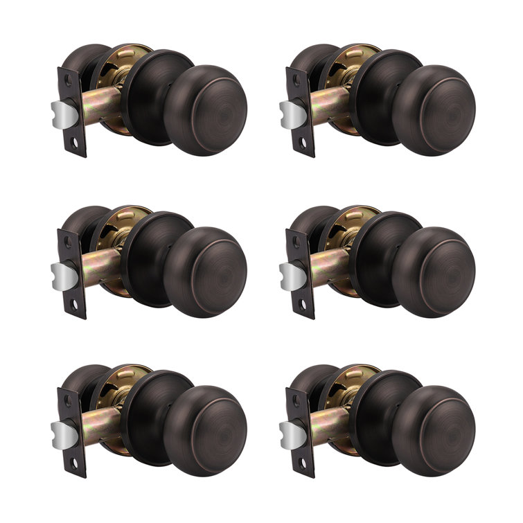 Probrico Passage Door Knobs with Round Rosette & Reviews Wayfair